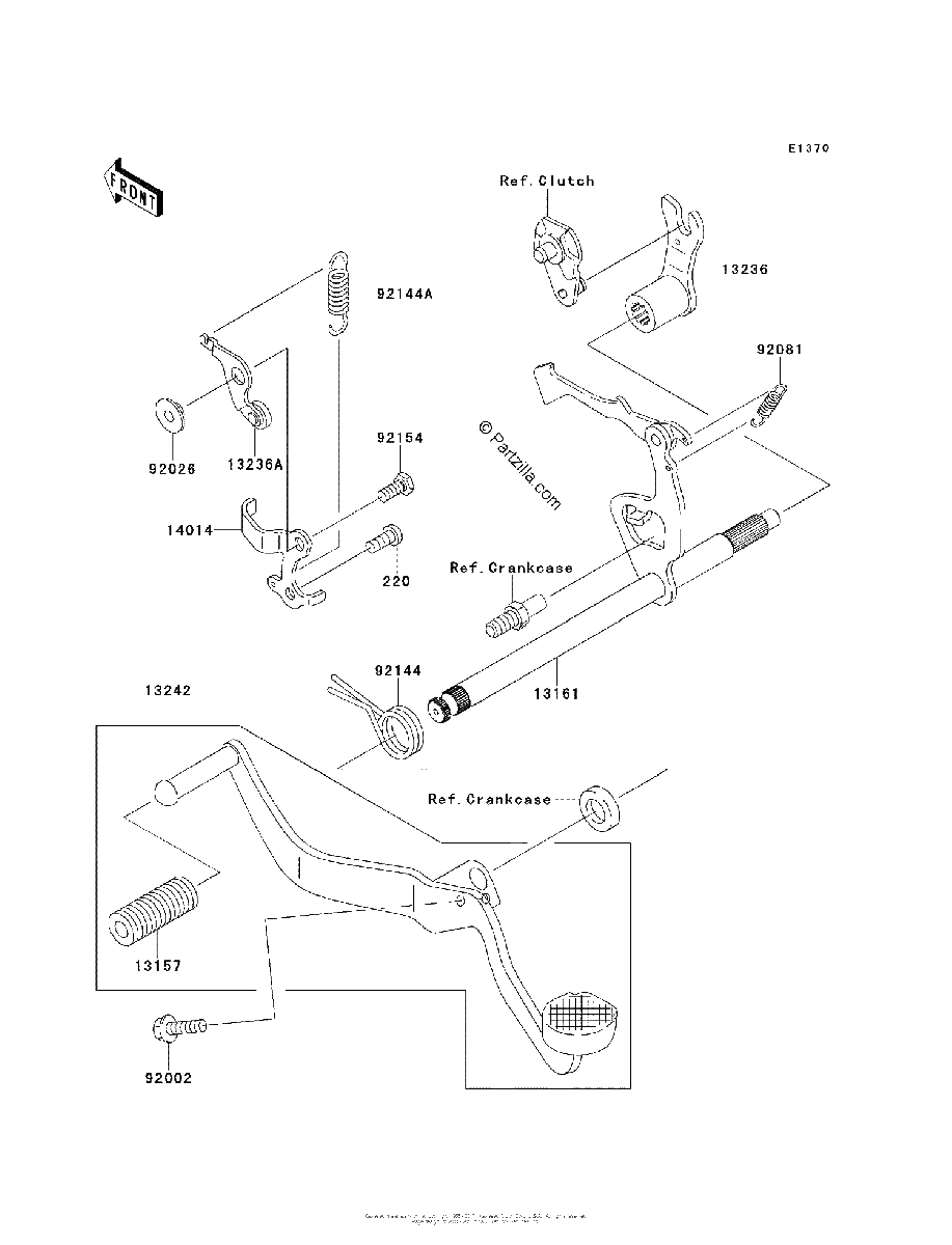 Diagrama de GEAR CHANGE MECHANISM