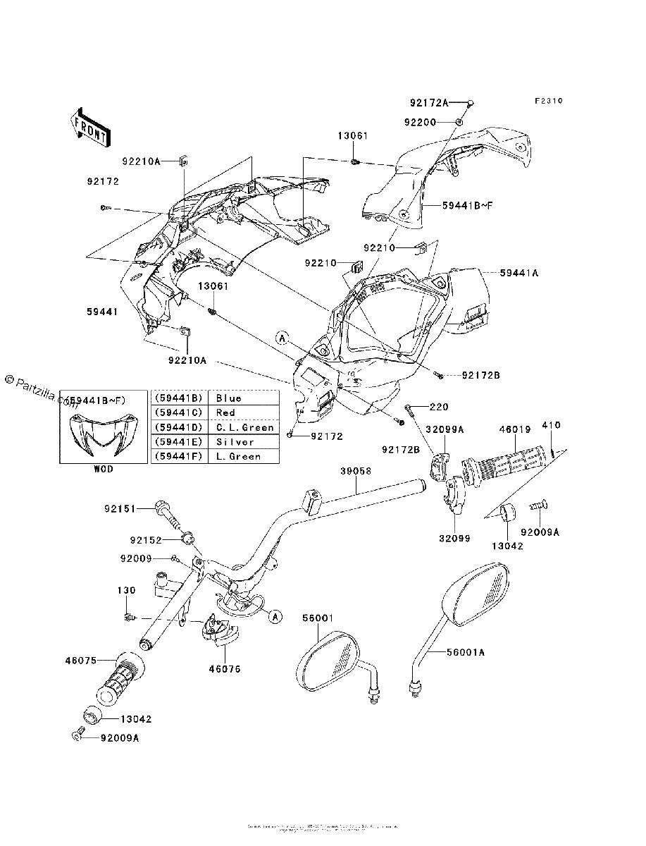 Diagrama de HANDLEBAR