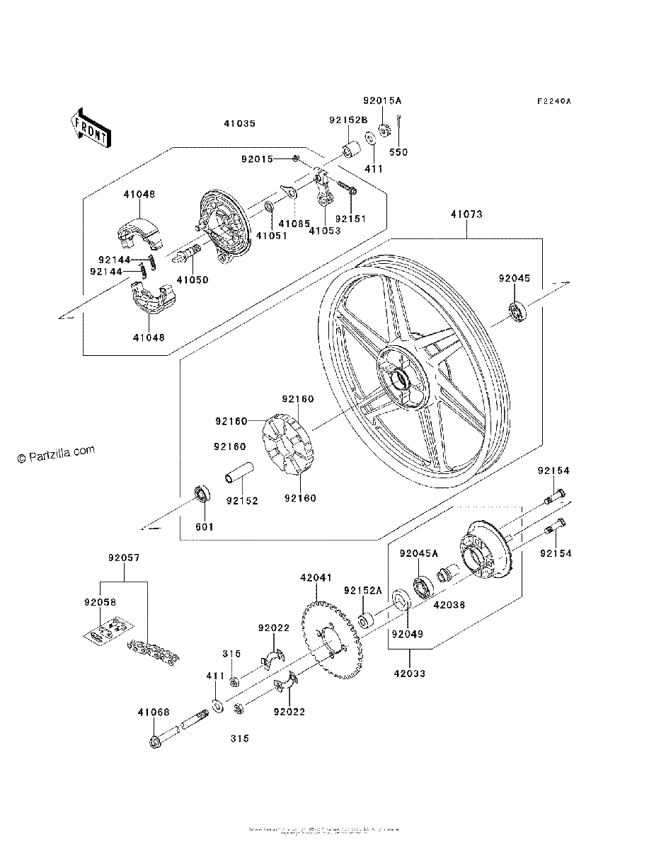 Diagrama de REAR HUB SCF