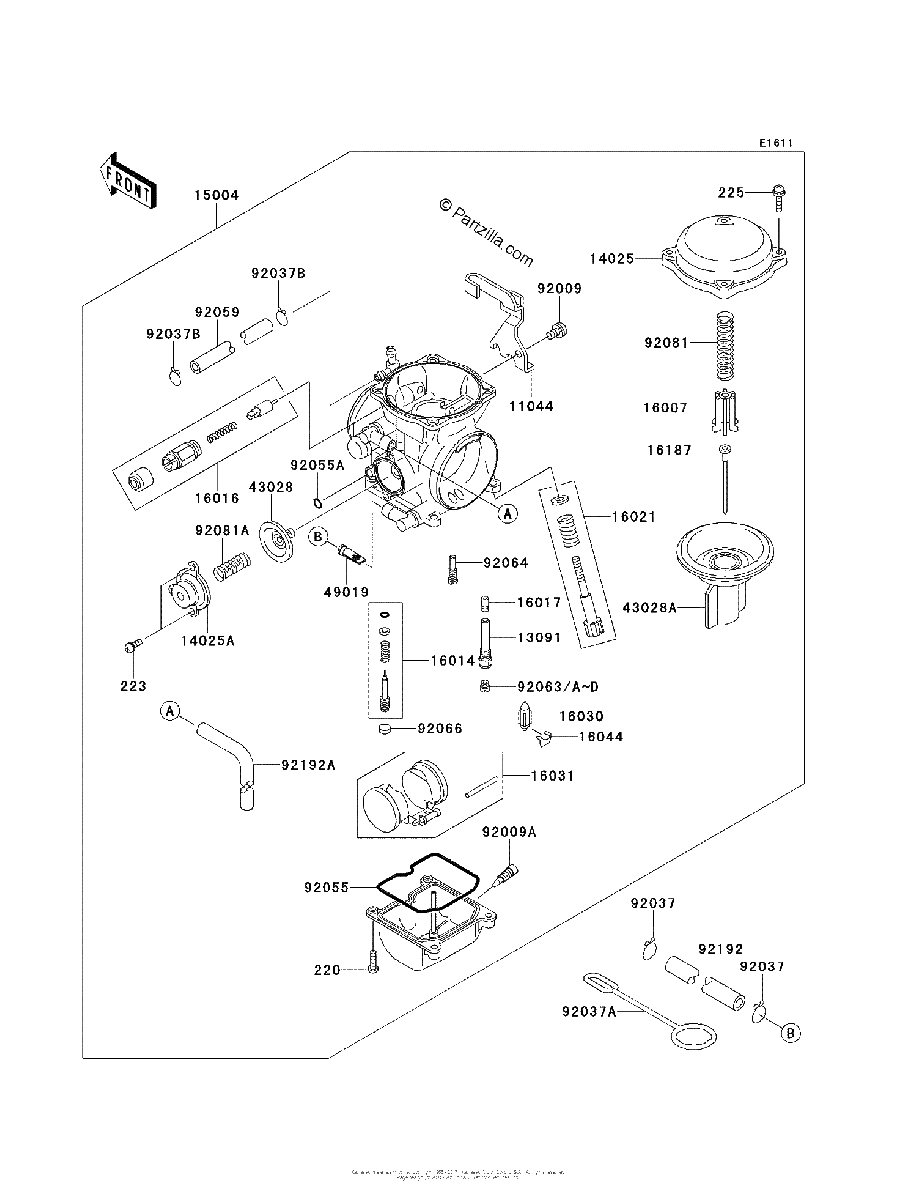 Diagrama de CARBURETOR US CN