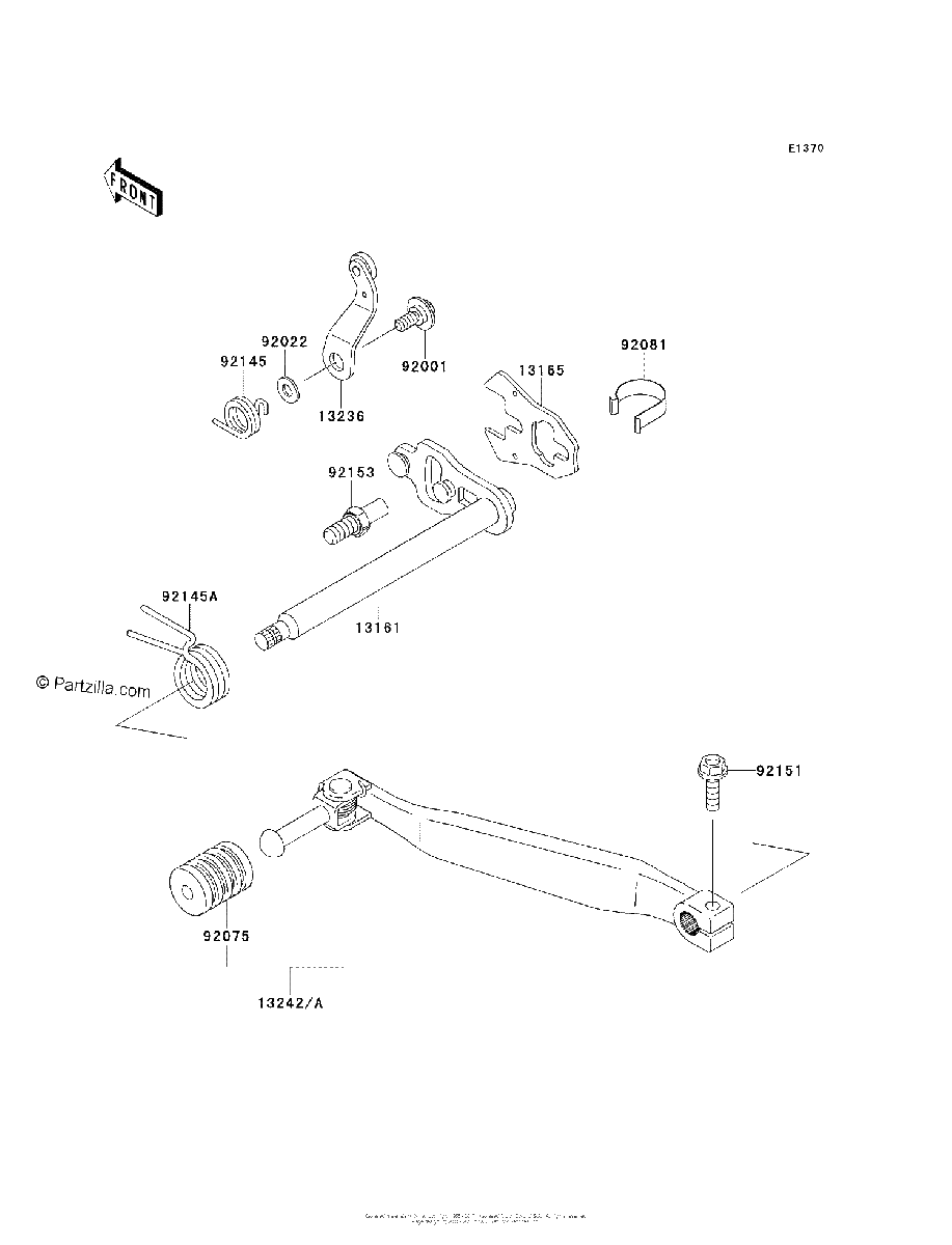 Diagrama de GEAR CHANGE MECHANISM