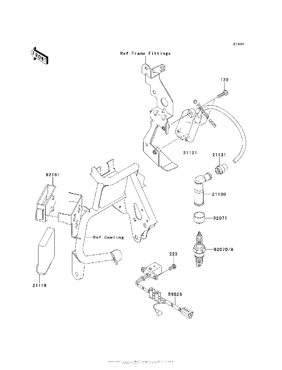 Diagrama de IGNITION SYSTEM