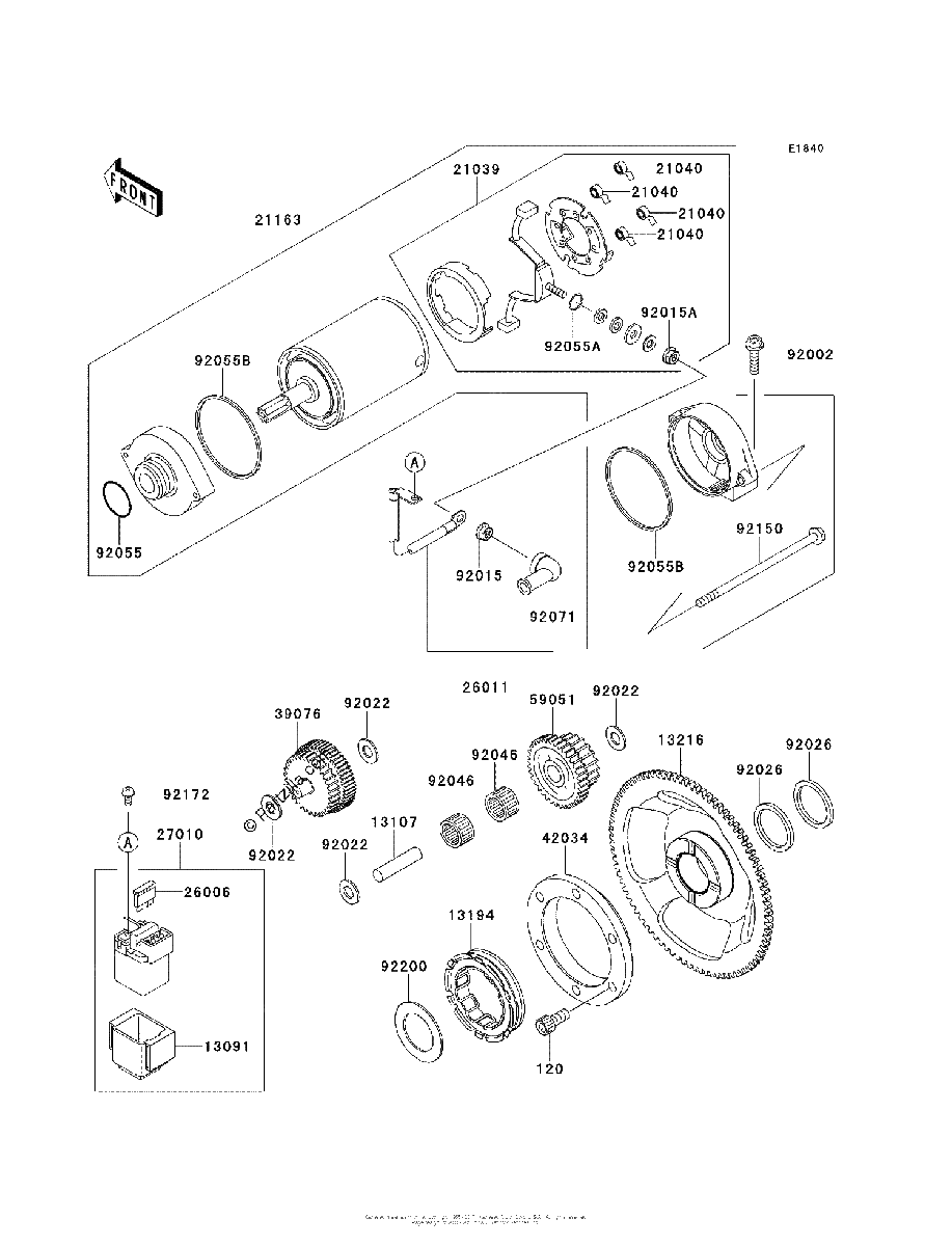 Diagrama de STARTER MOTOR
