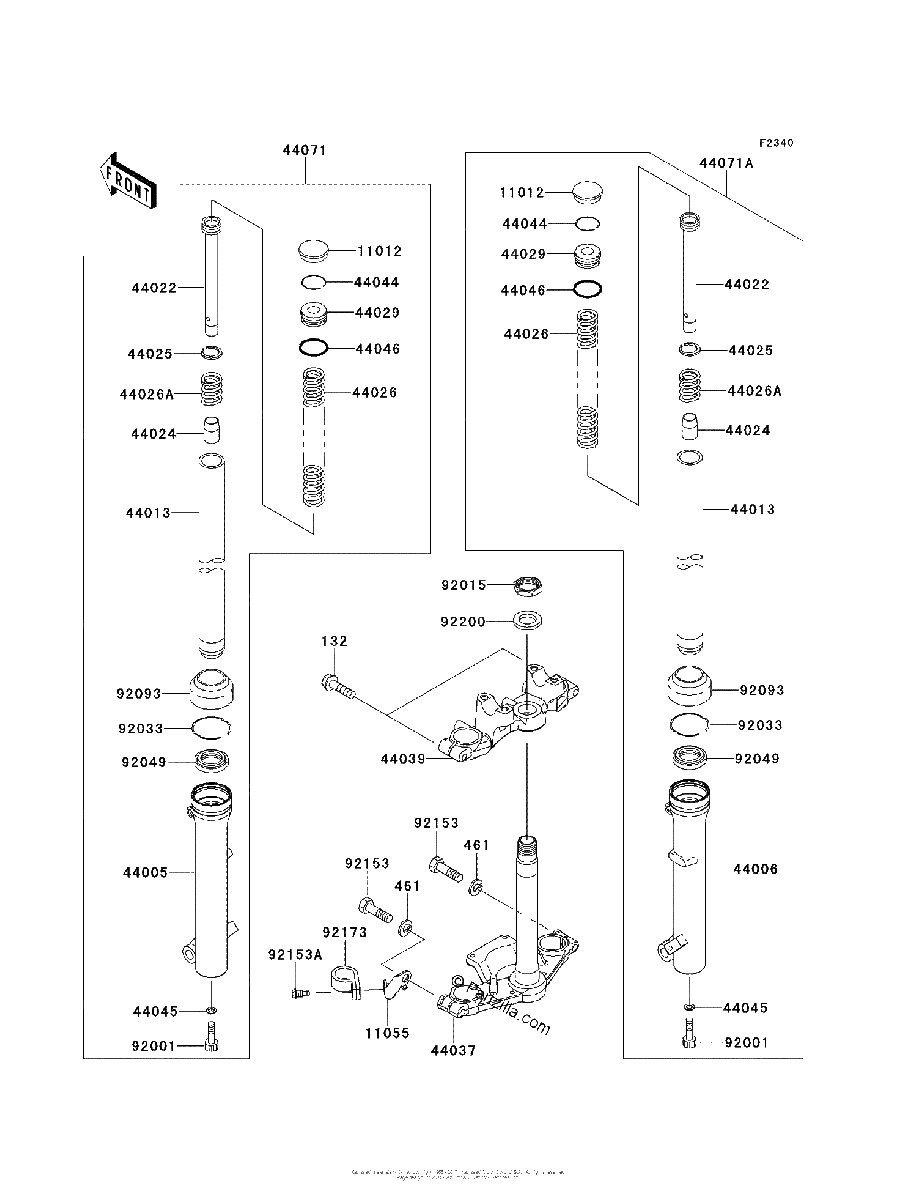 Diagrama de FRONT FORK
