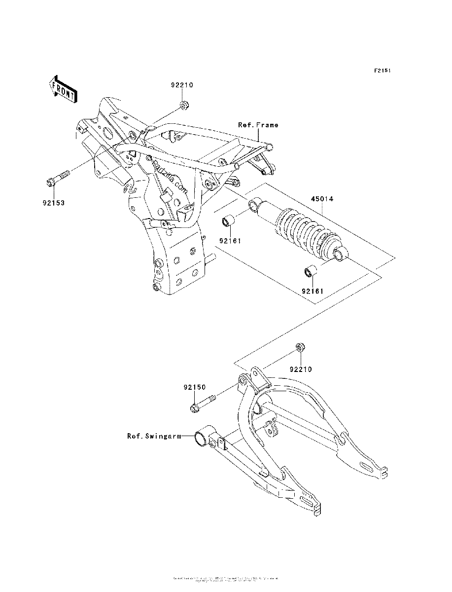 Diagrama de SUSPENSION SHOCK ABSORBER