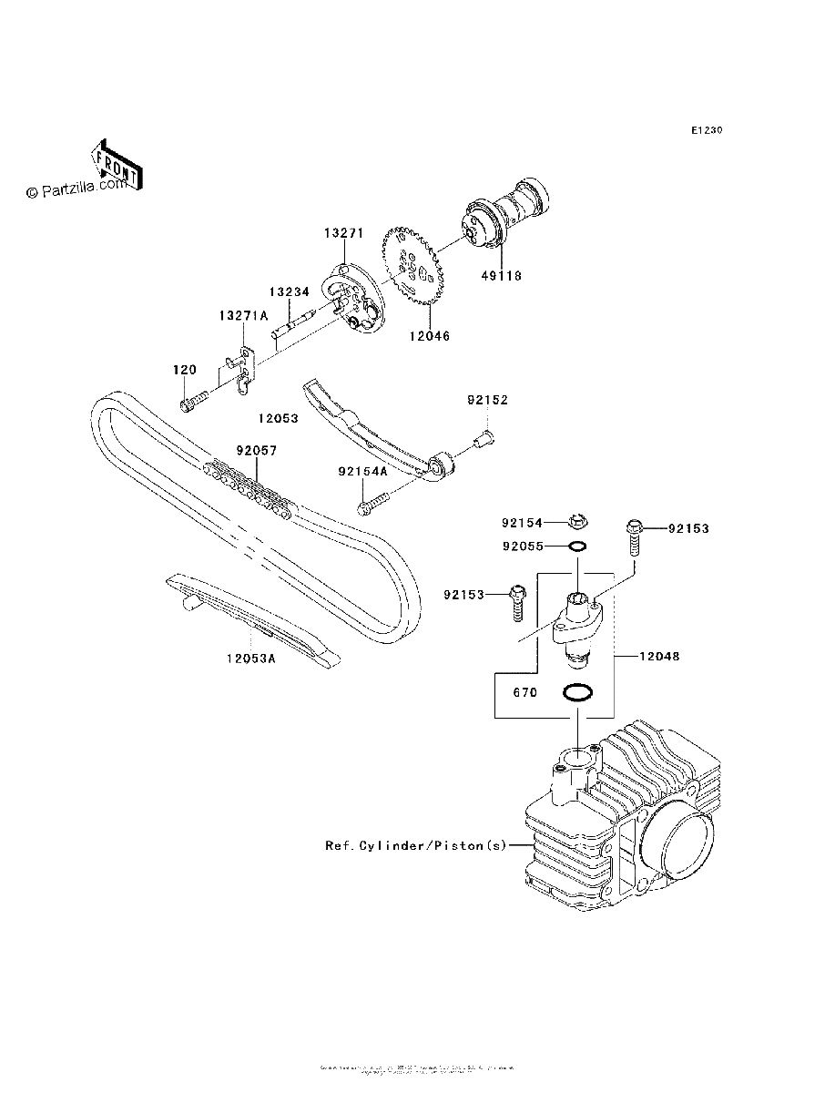 Diagrama de CAMSHAFT S TENSIONER