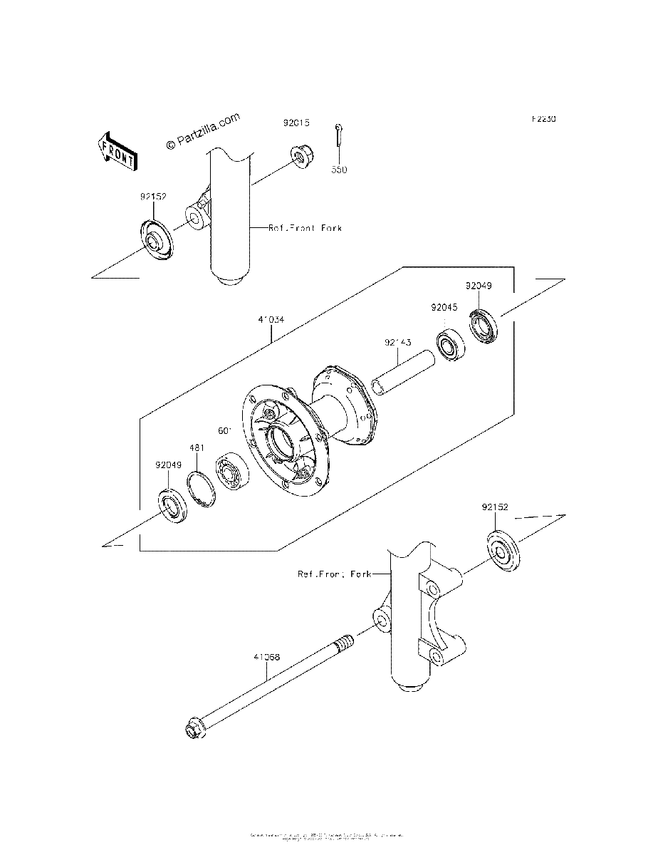 Diagrama de FRONT HUB