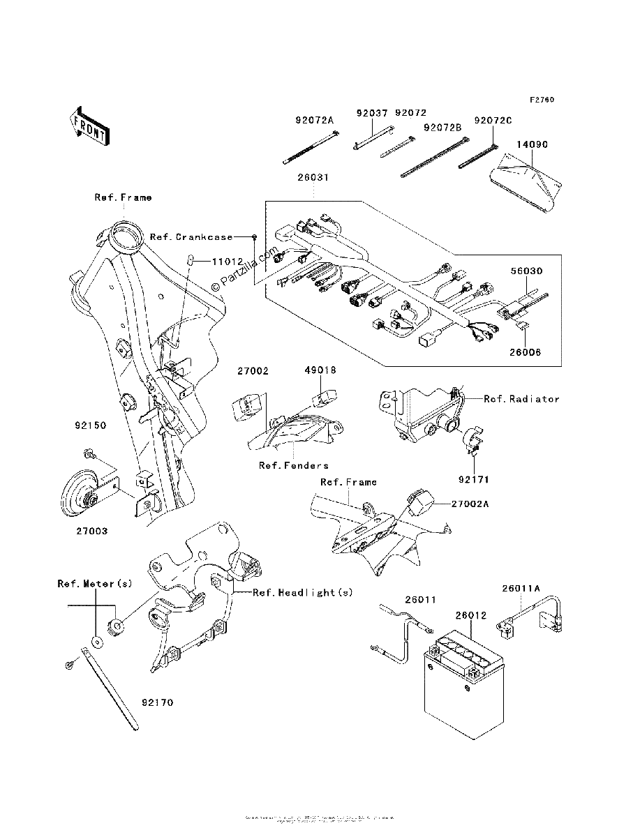 Diagrama de CHASSIS ELECTRICAL EQUIPMENT