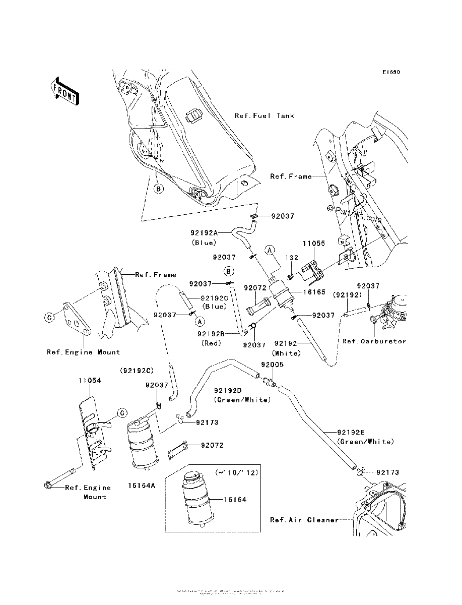 Diagrama de FUEL EVAPORATIVE SYSTEM CA
