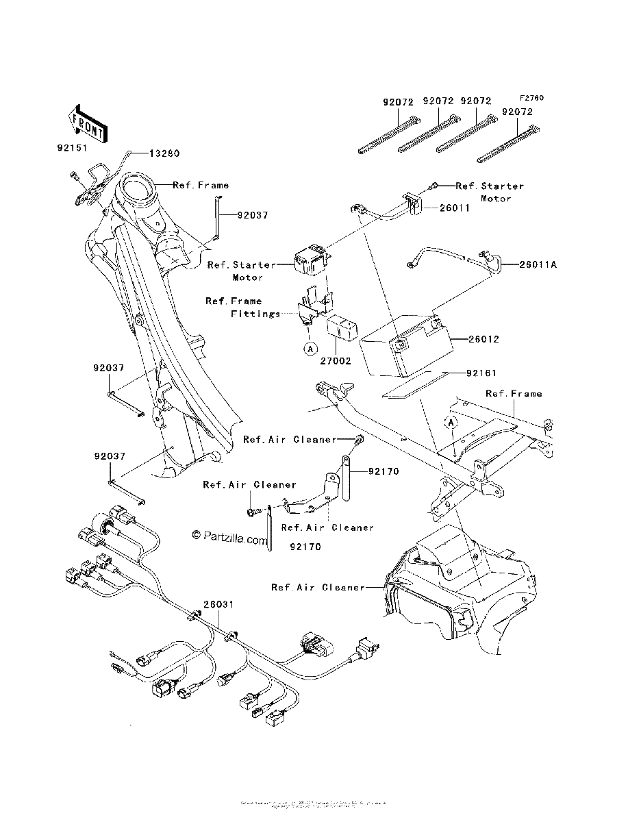 Diagrama de CHASSIS ELECTRICAL EQUIPMENT