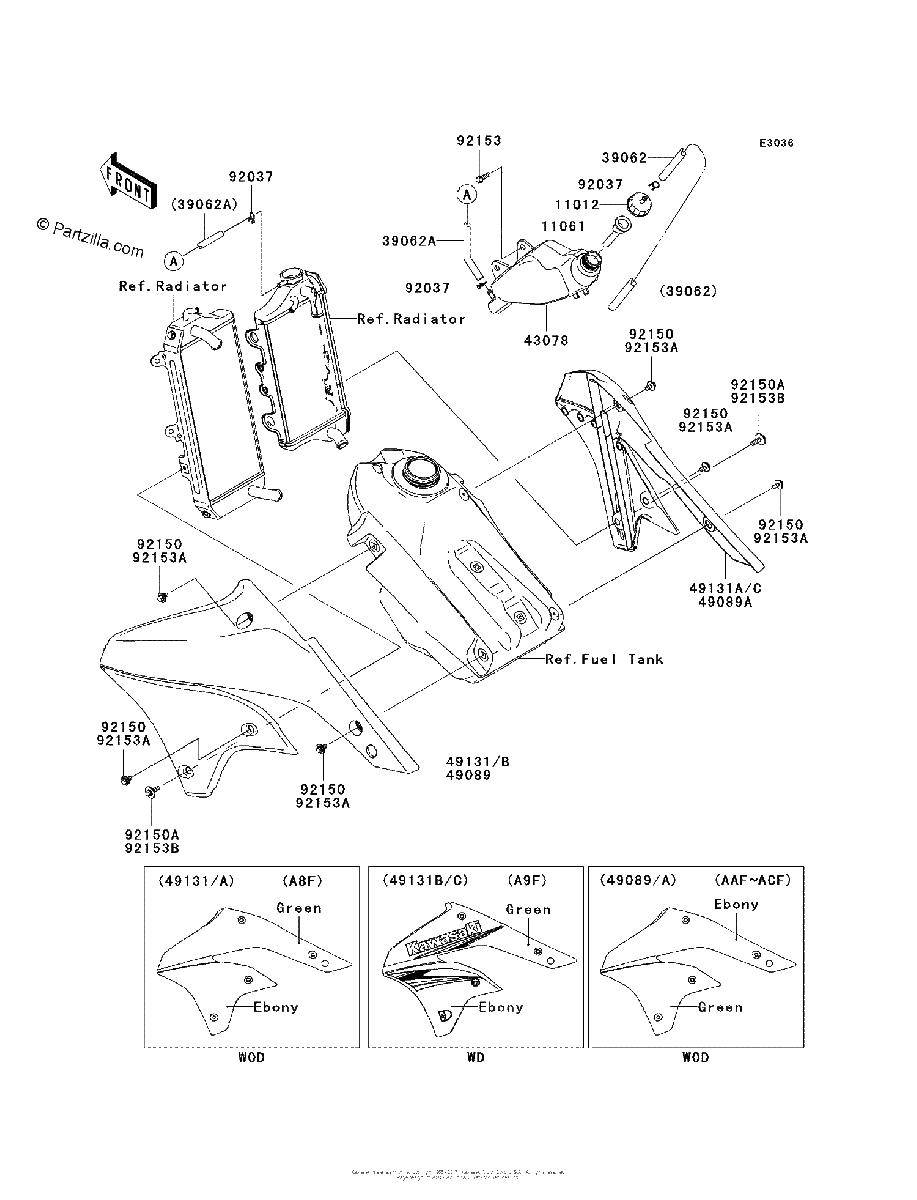 Diagrama de ENGINE SHROUDS