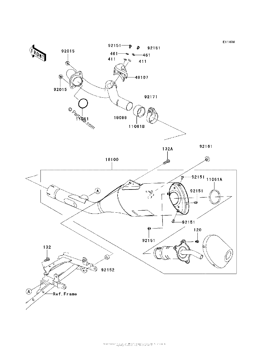 Diagrama de MUFFLER S JKALXGA1 8A006446