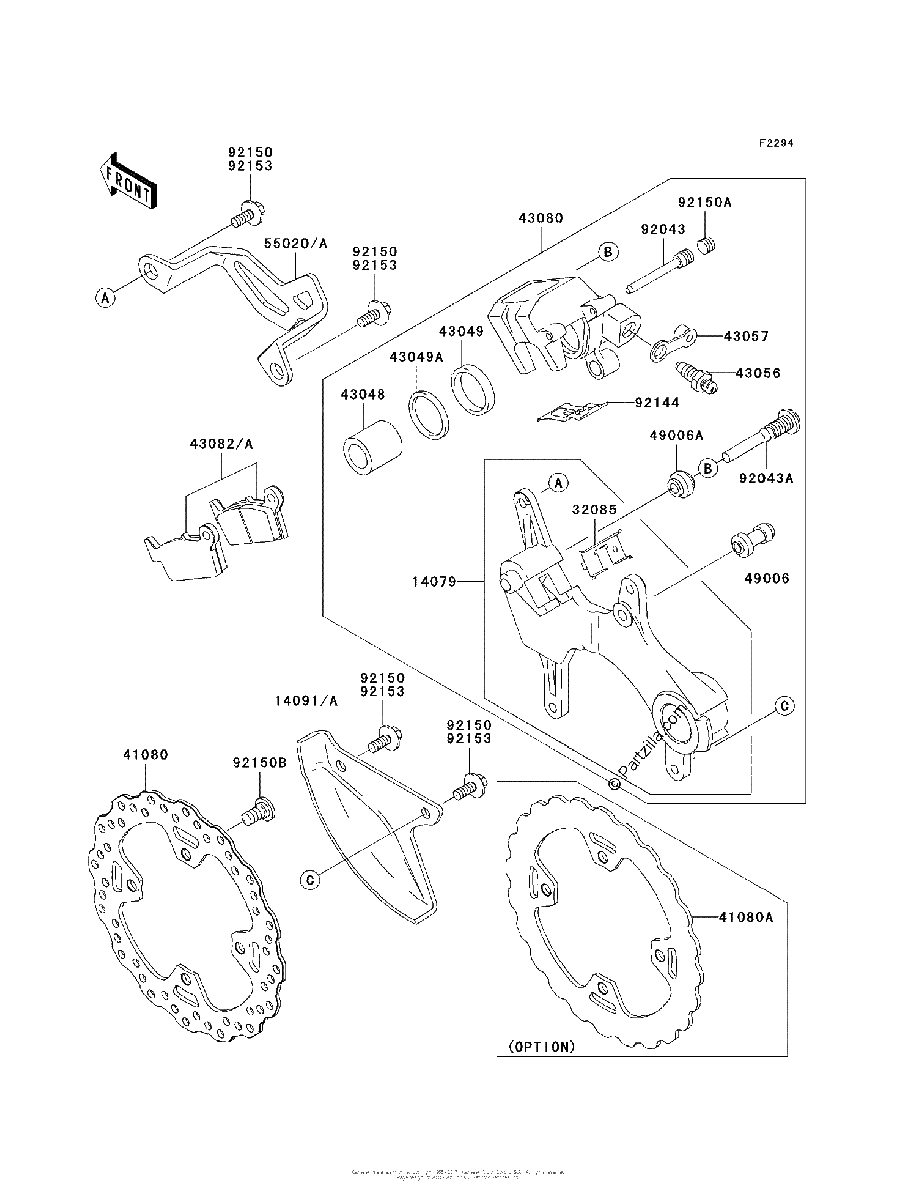 Diagrama de REAR BRAKE