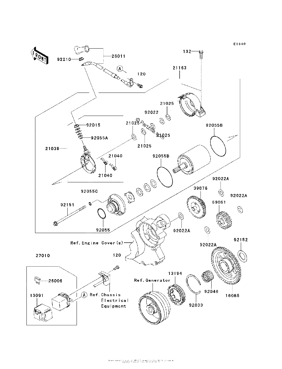 Diagrama de STARTER MOTOR