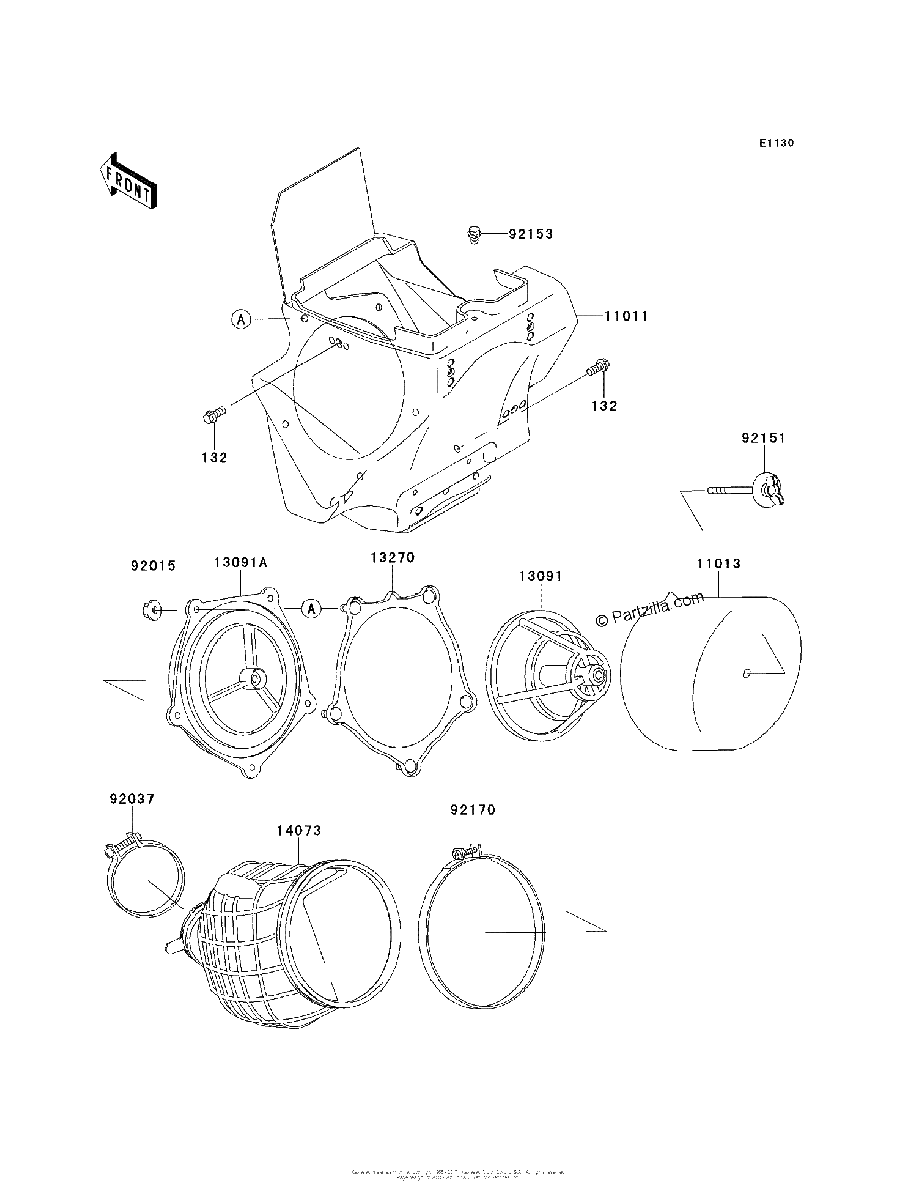 Diagrama de AIR CLEANER