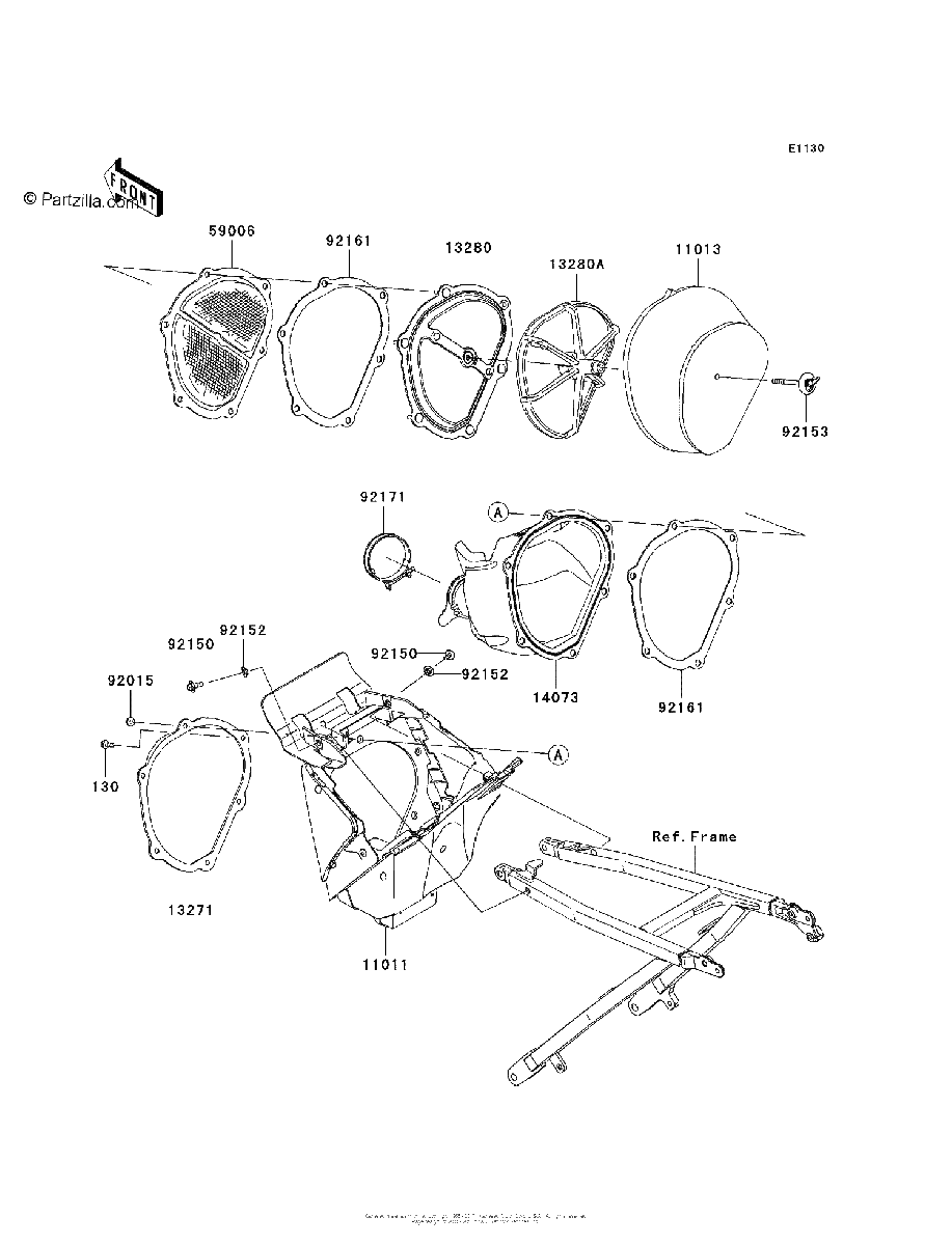 Diagrama de AIR CLEANER