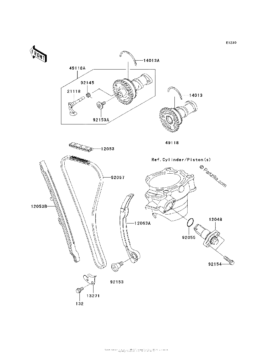 Diagrama de CAMSHAFT S TENSIONER