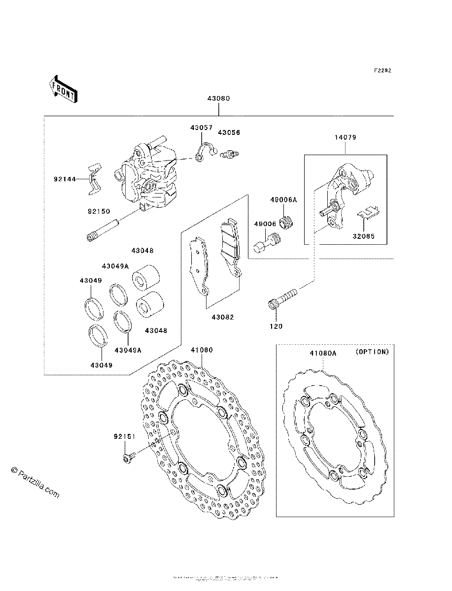 Diagrama de FRONT BRAKE
