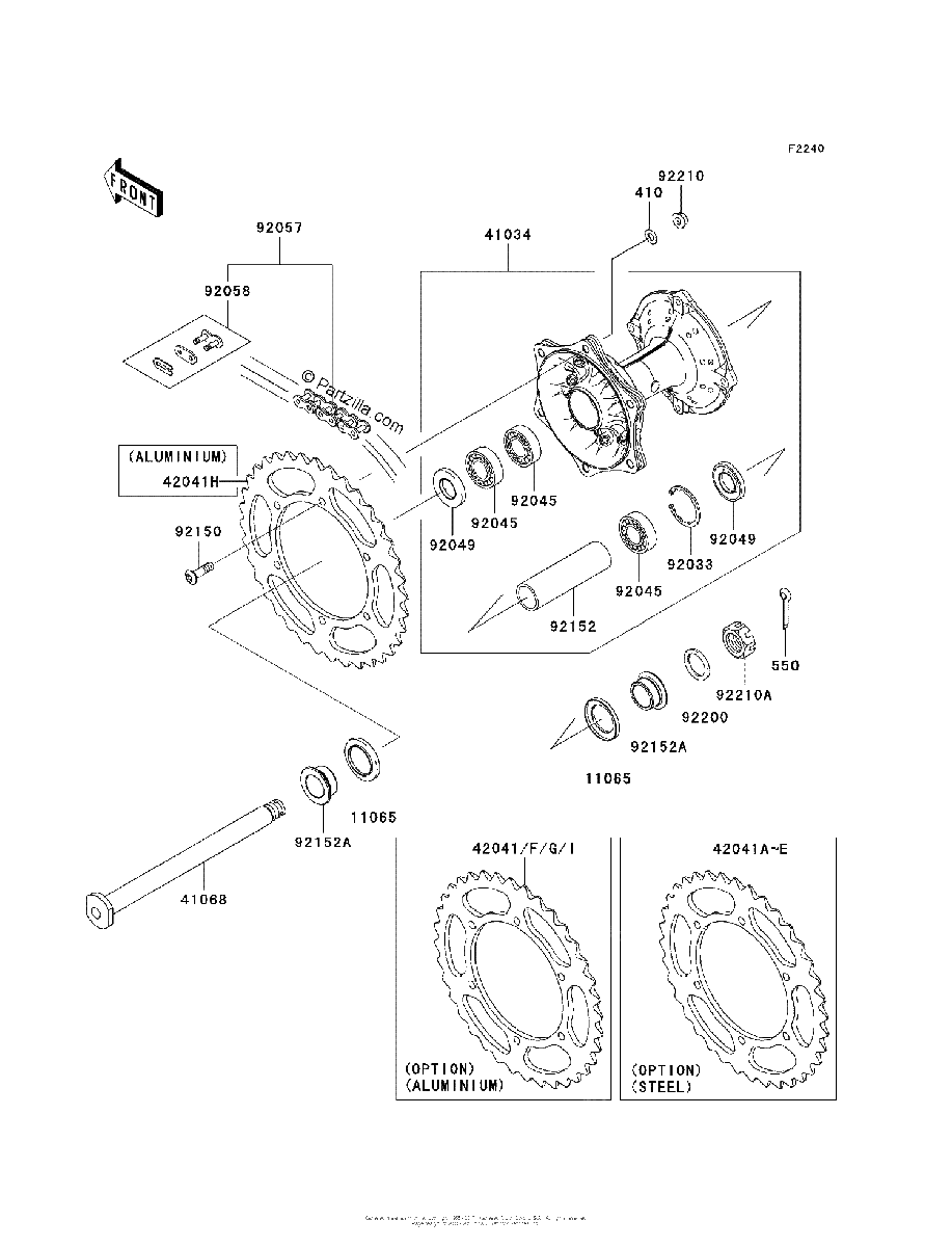 Diagrama de REAR HUB