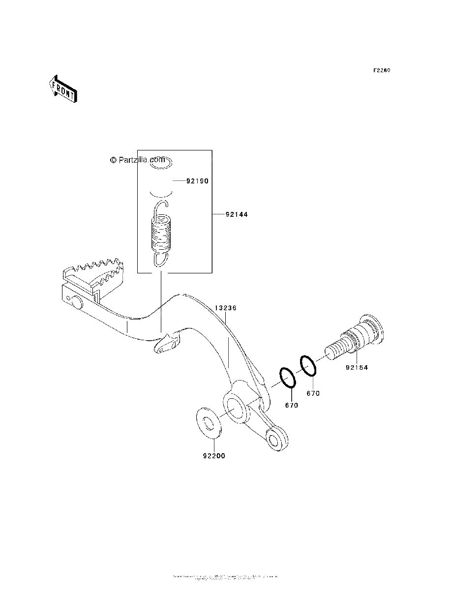Diagrama de BRAKE PEDAL