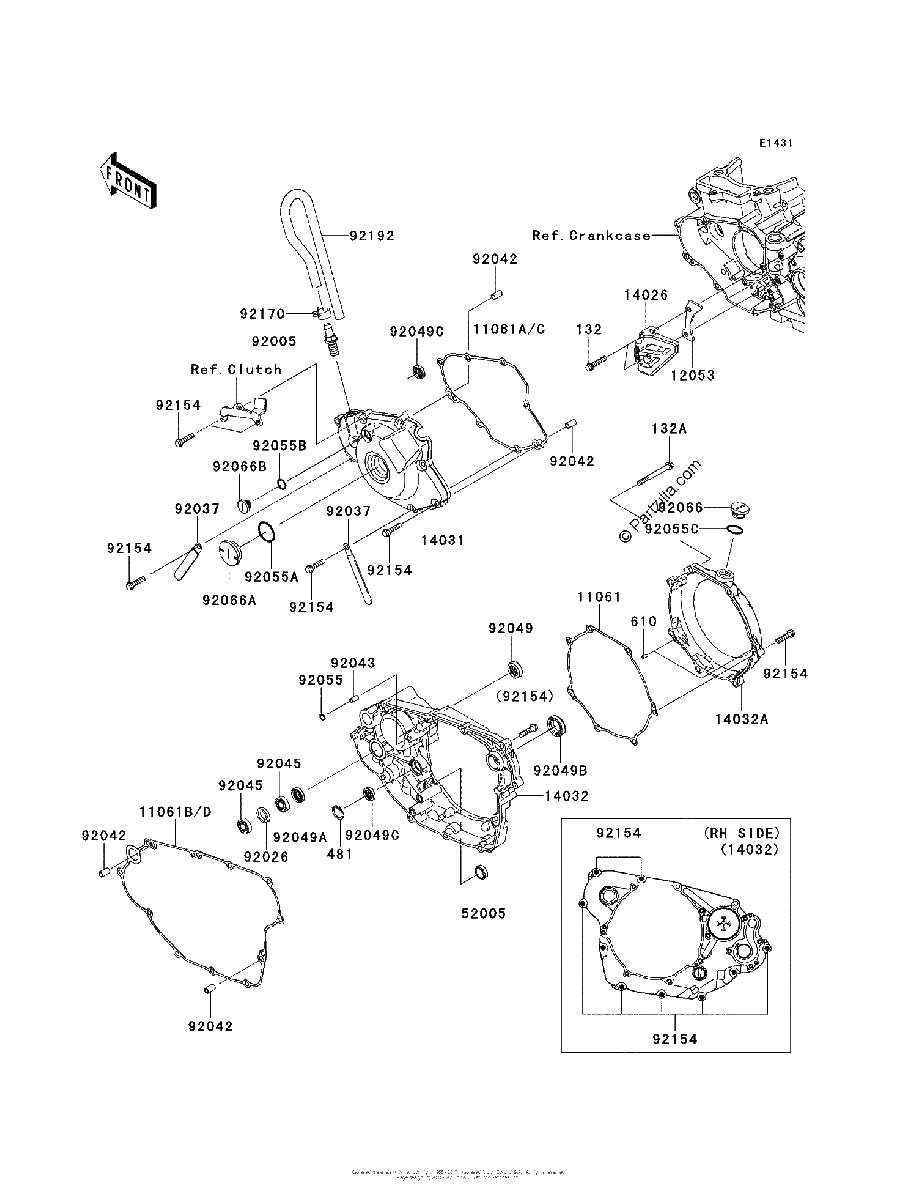 Diagrama de ENGINE COVER S