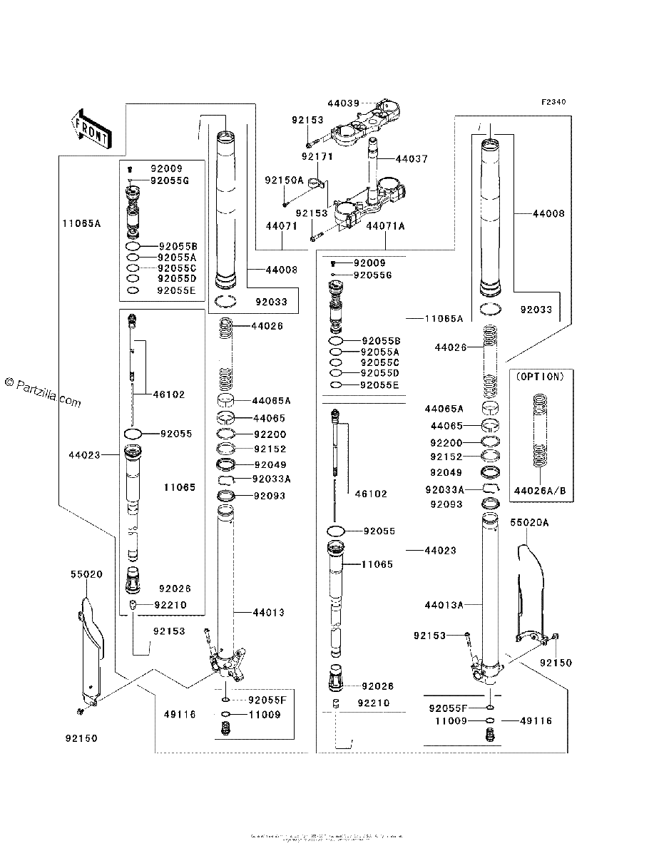 Diagrama de FRONT FORK