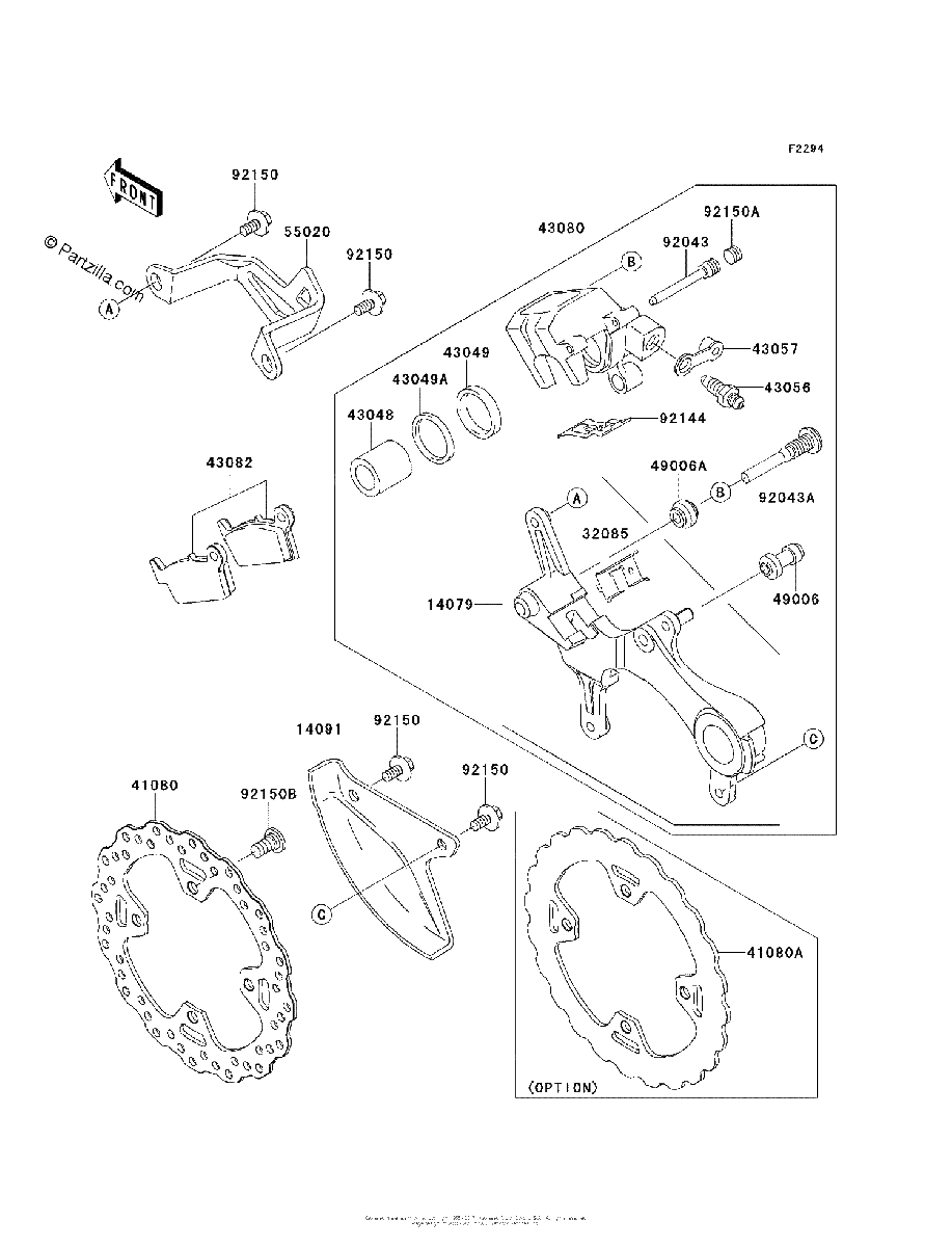 Diagrama de REAR BRAKE