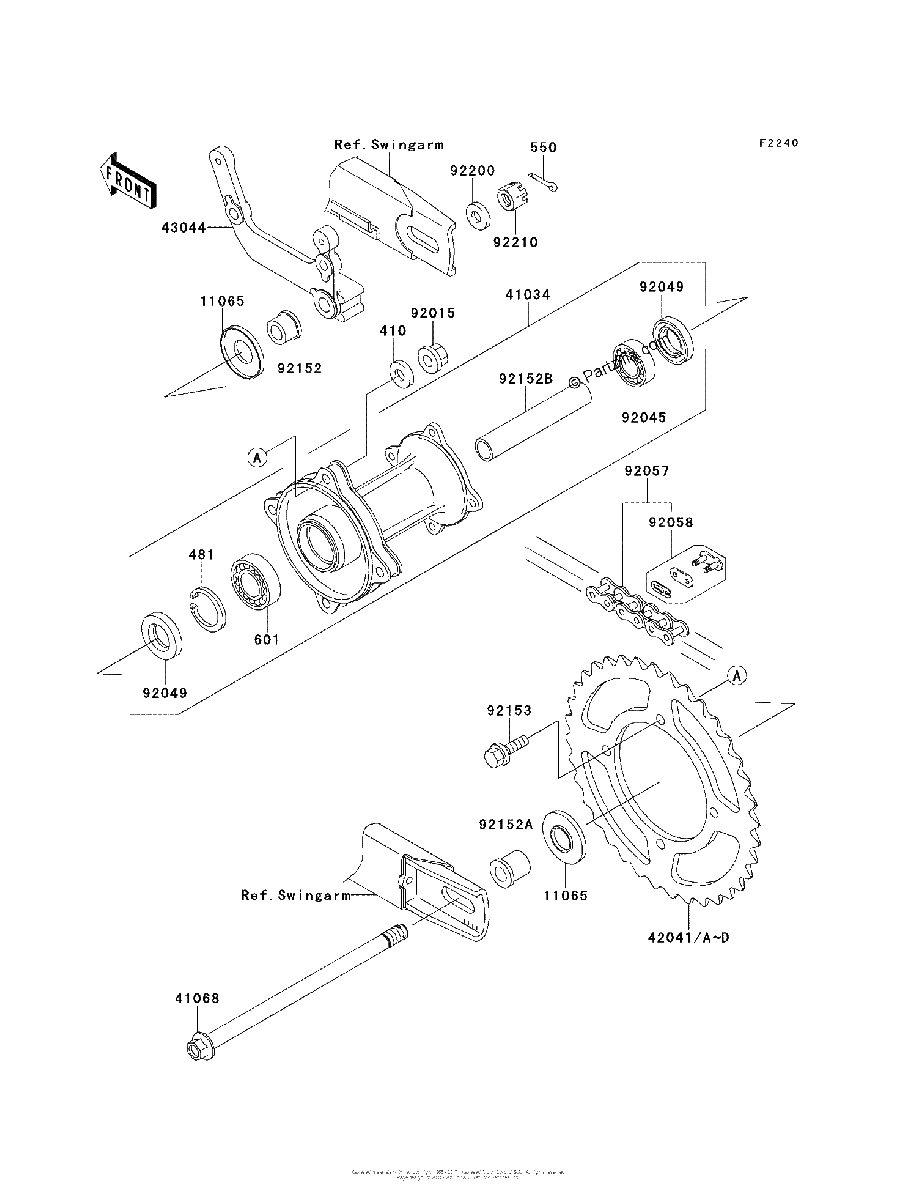 Diagrama de REAR HUB