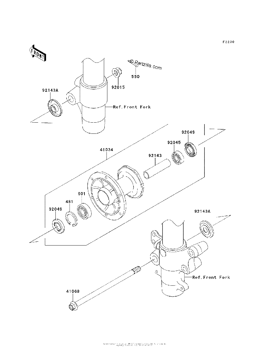 Diagrama de FRONT HUB