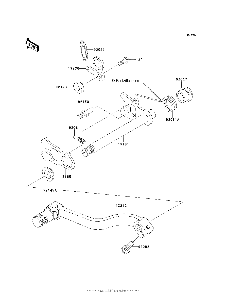 Diagrama de GEAR CHANGE MECHANISM