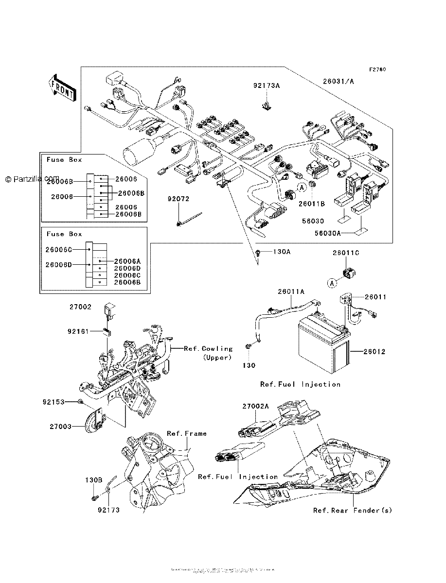 Diagrama de CHASSIS ELECTRICAL EQUIPMENT