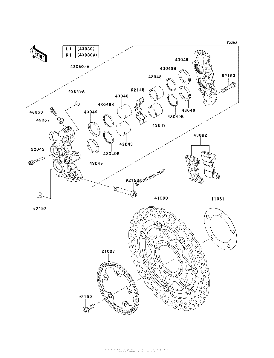 Diagrama de FRONT BRAKE