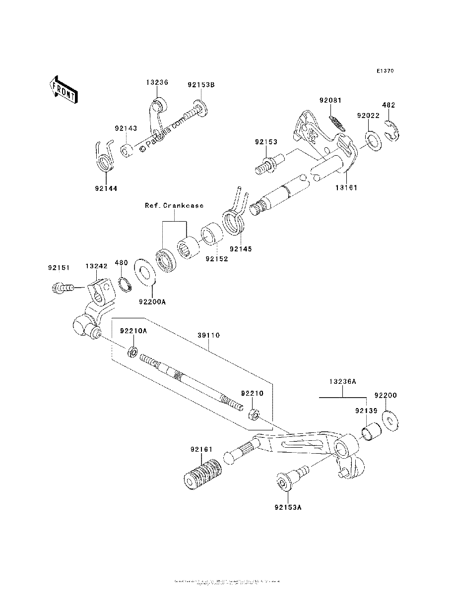 Diagrama de GEAR CHANGE MECHANISM