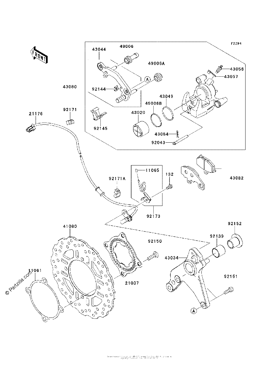 Diagrama de REAR BRAKE