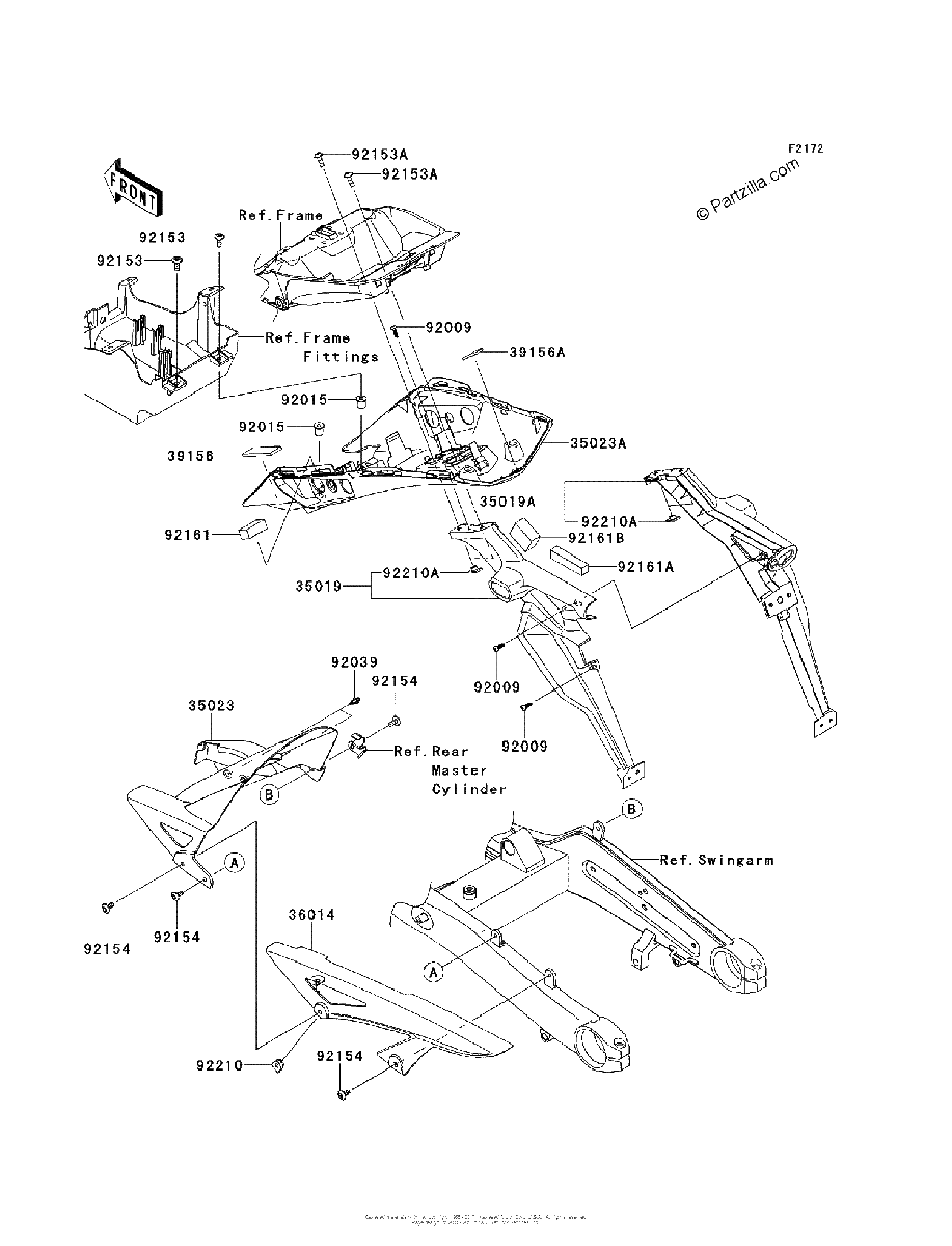 Diagrama de REAR FENDER S
