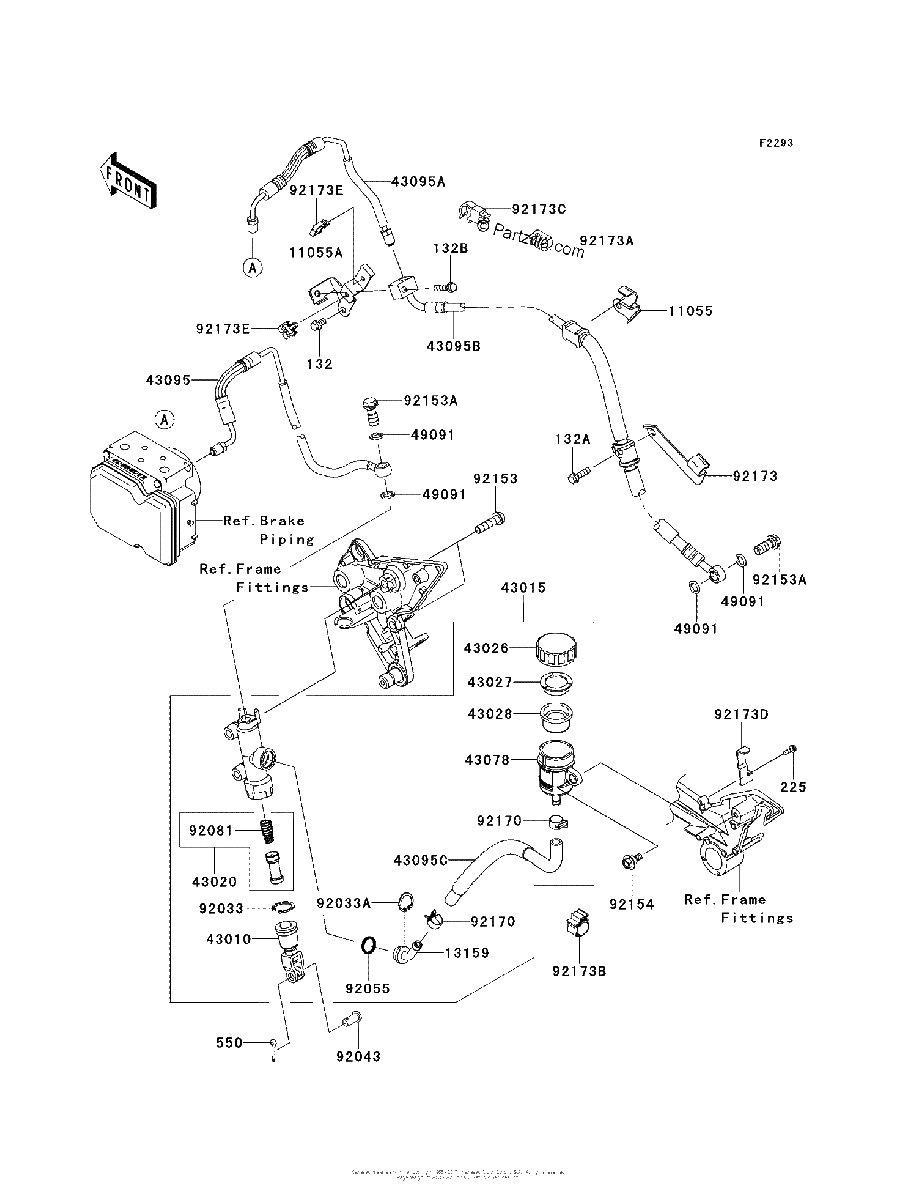 Diagrama de REAR MASTER CYLINDER