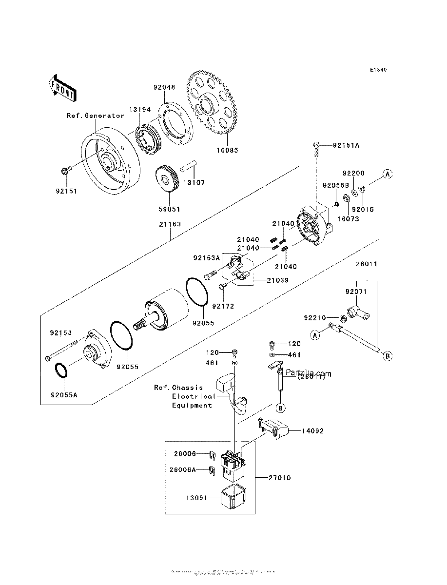 Diagrama de STARTER MOTOR