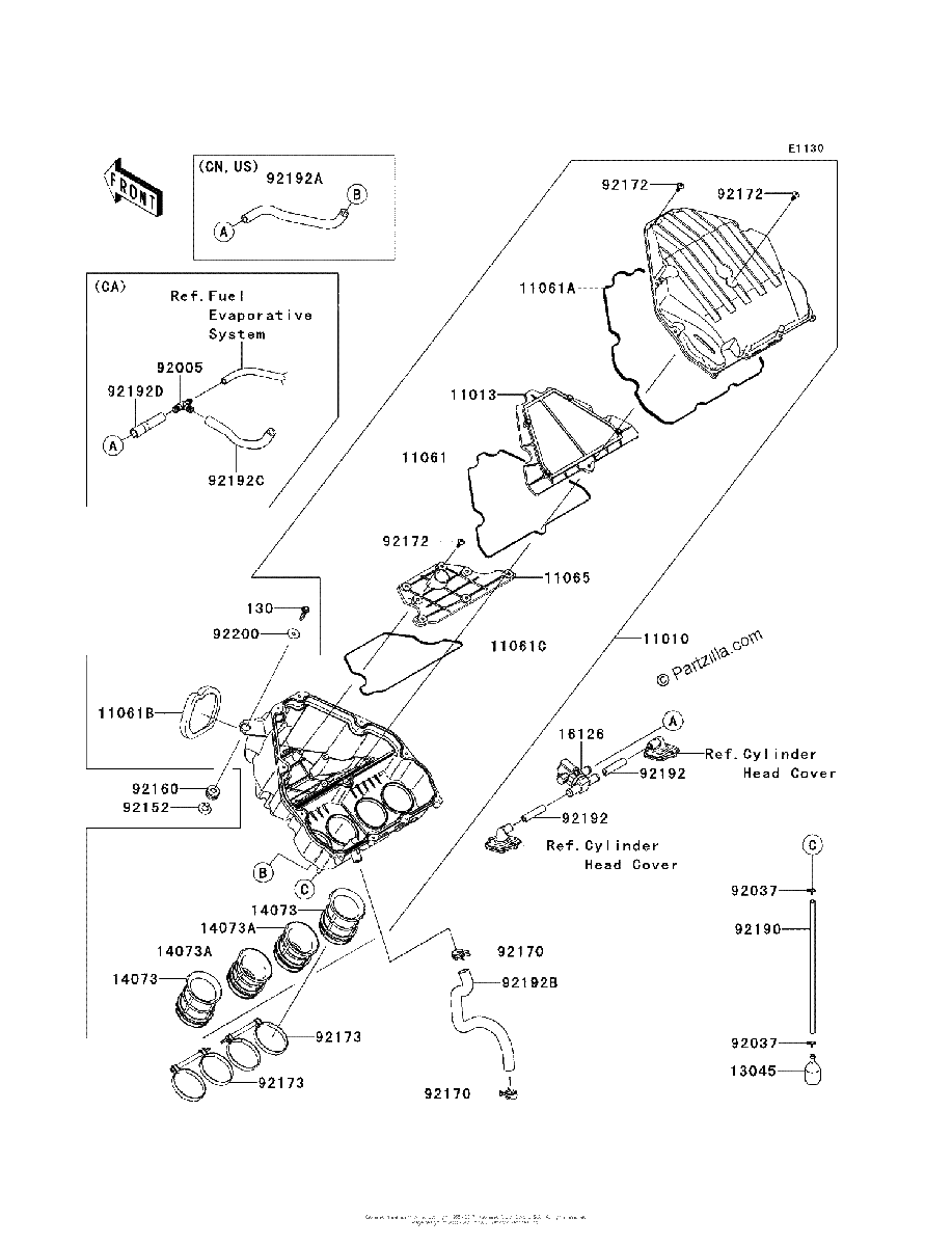 Diagrama de AIR CLEANER