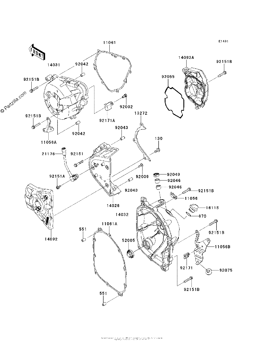 Diagrama de ENGINE COVER S