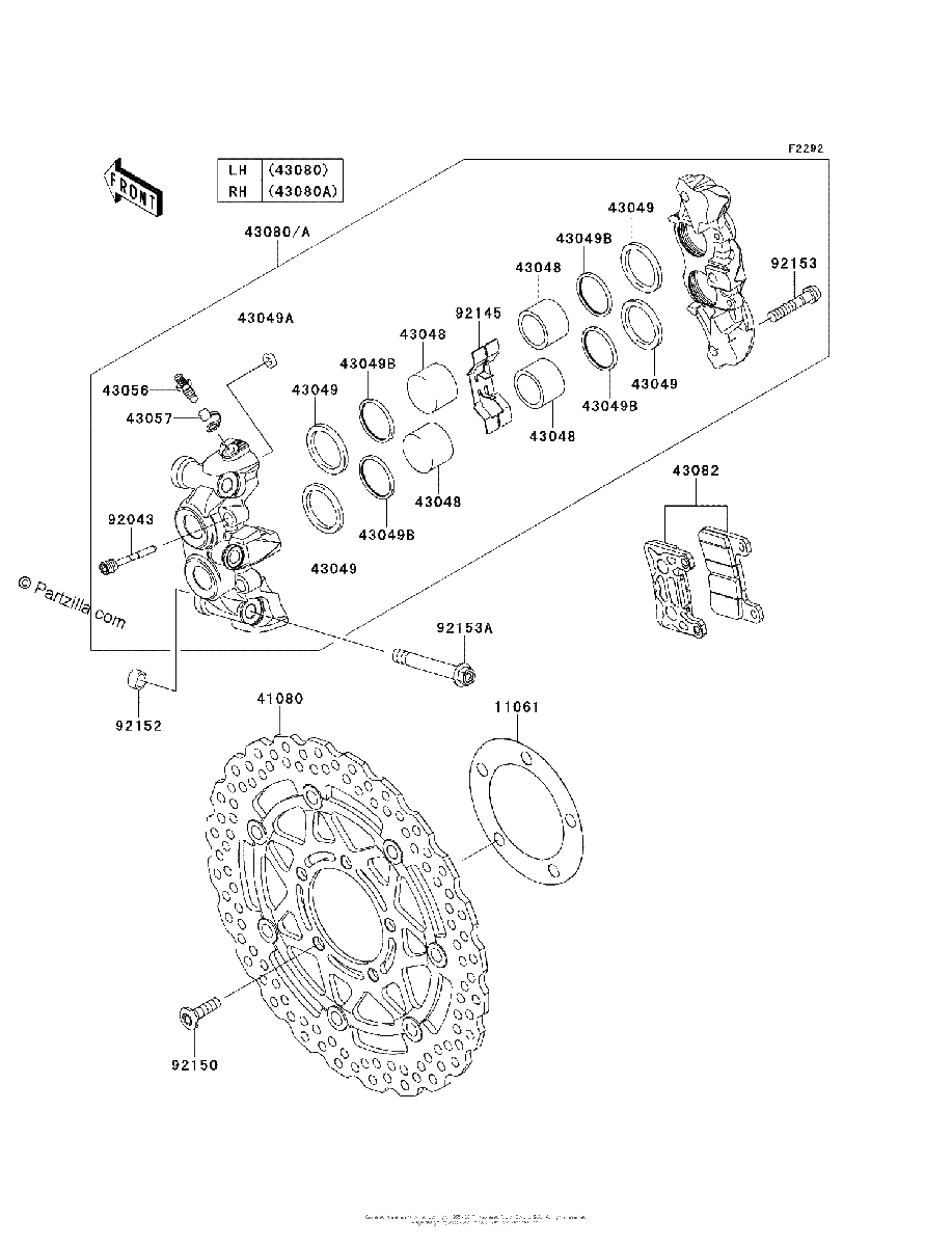 Diagrama de FRONT BRAKE