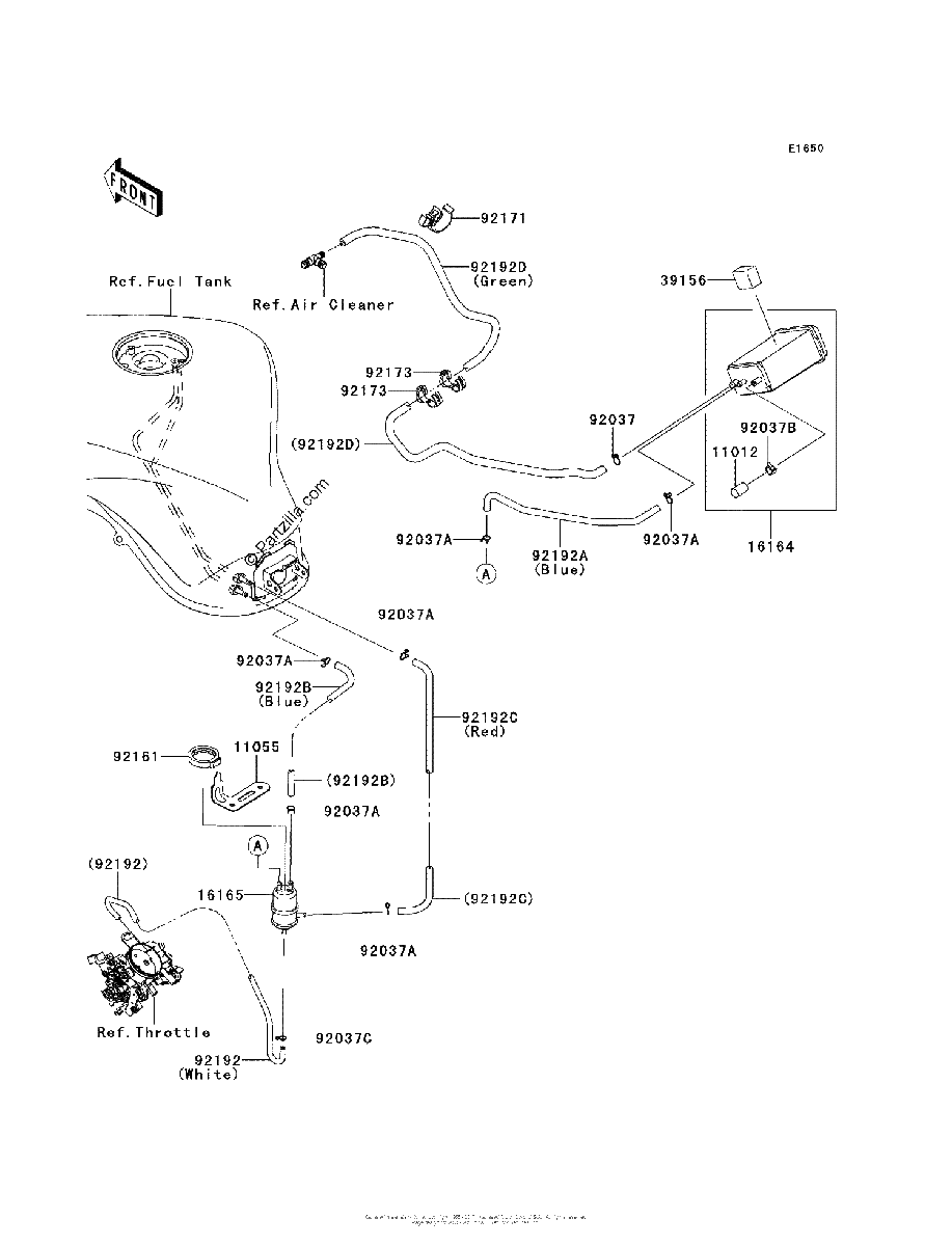 Diagrama de FUEL EVAPORATIVE SYSTEM CA