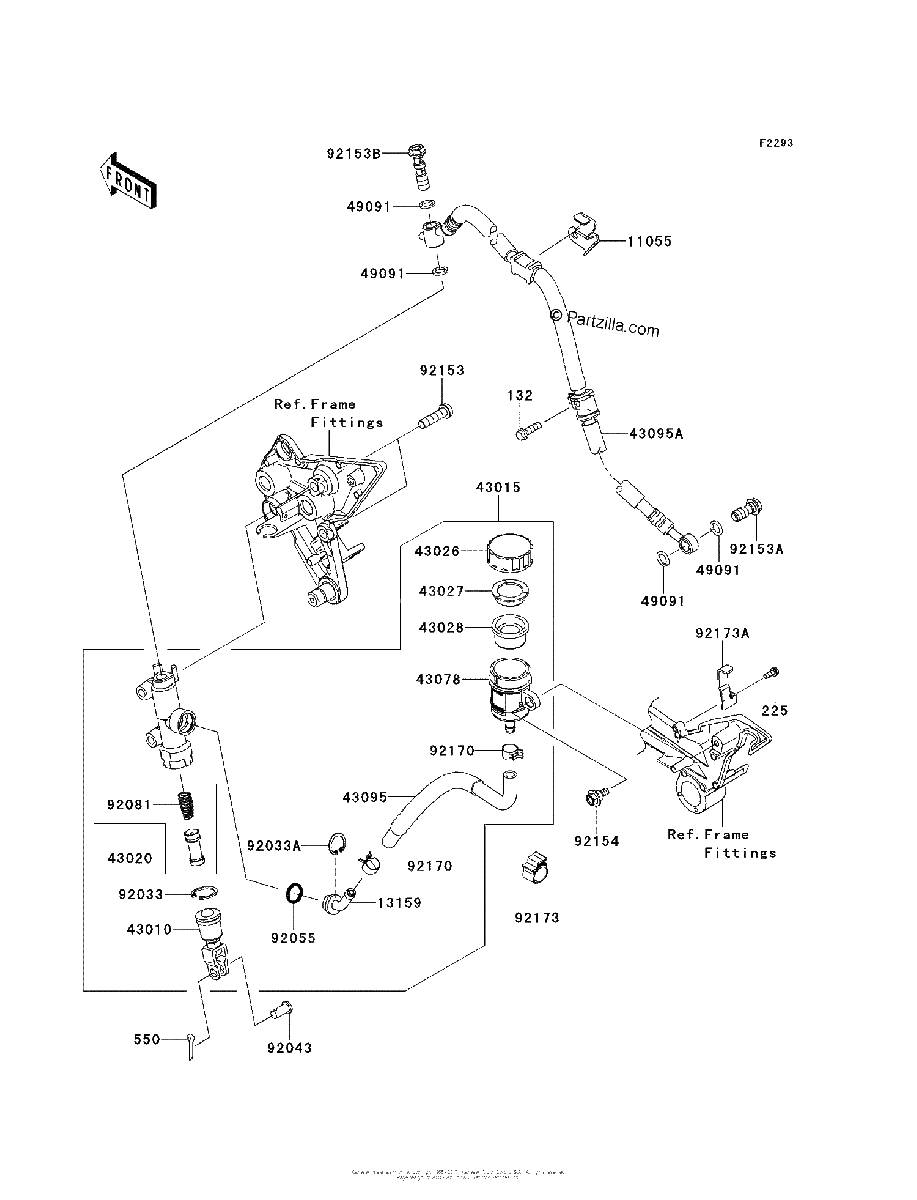 Diagrama de REAR MASTER CYLINDER