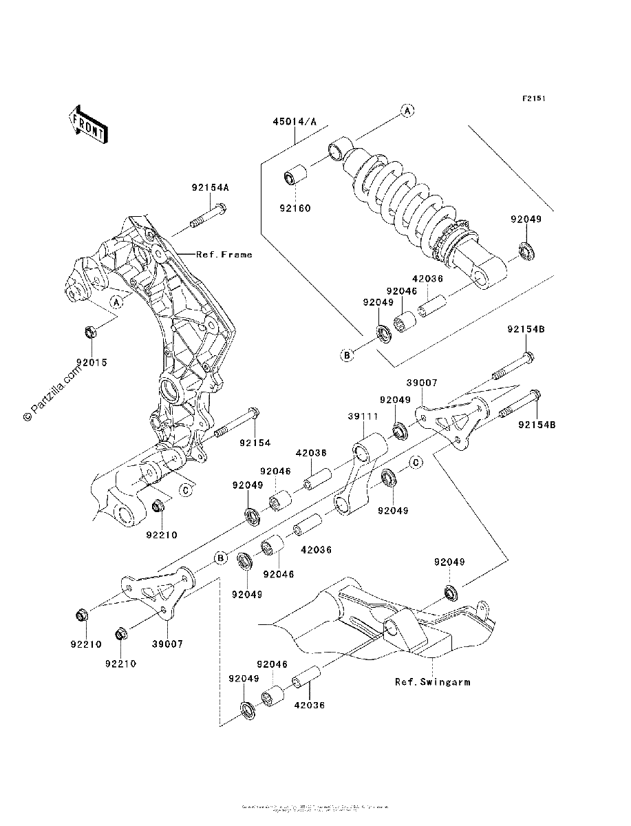 Diagrama de SUSPENSION SHOCK ABSORBER