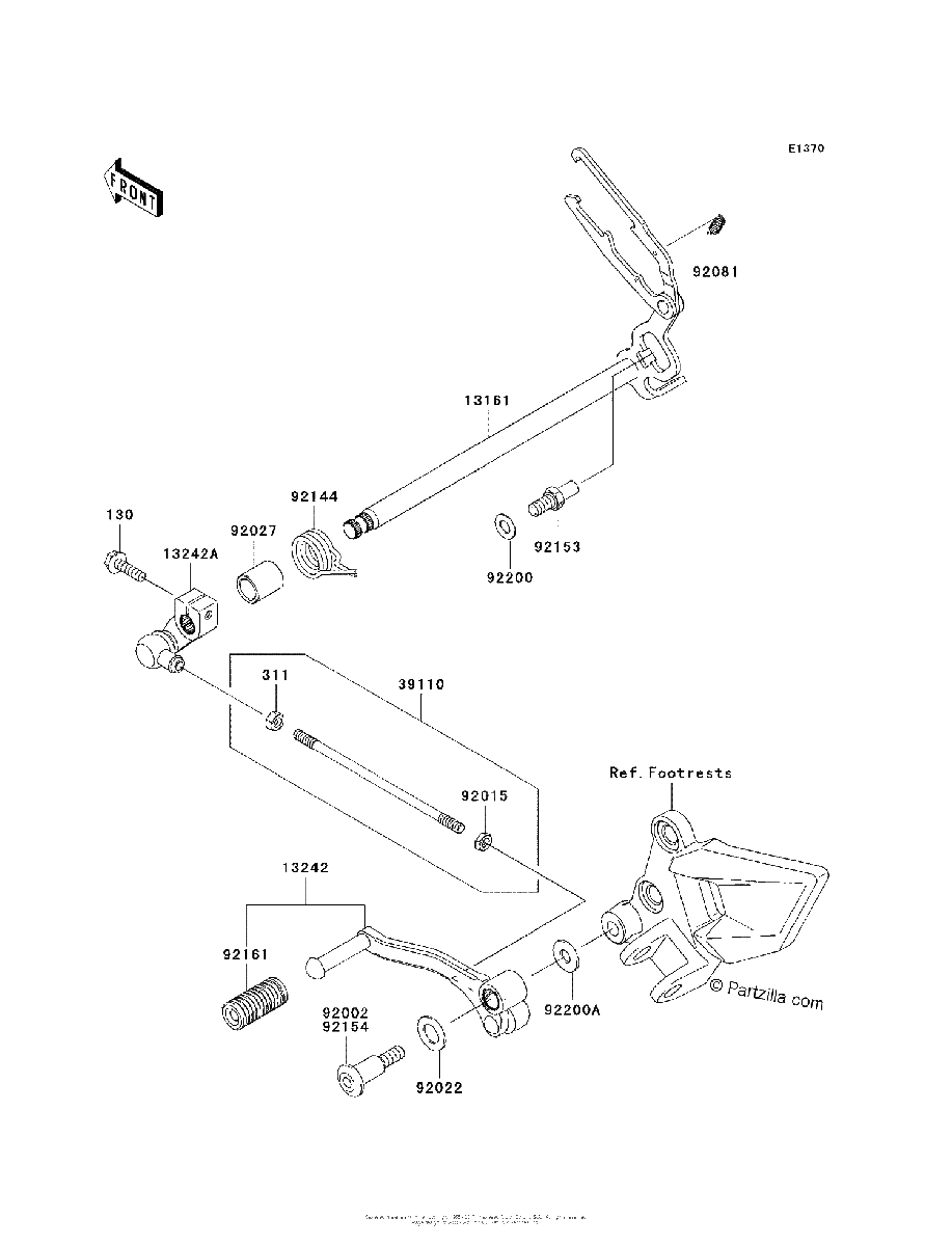 Diagrama de GEAR CHANGE MECHANISM