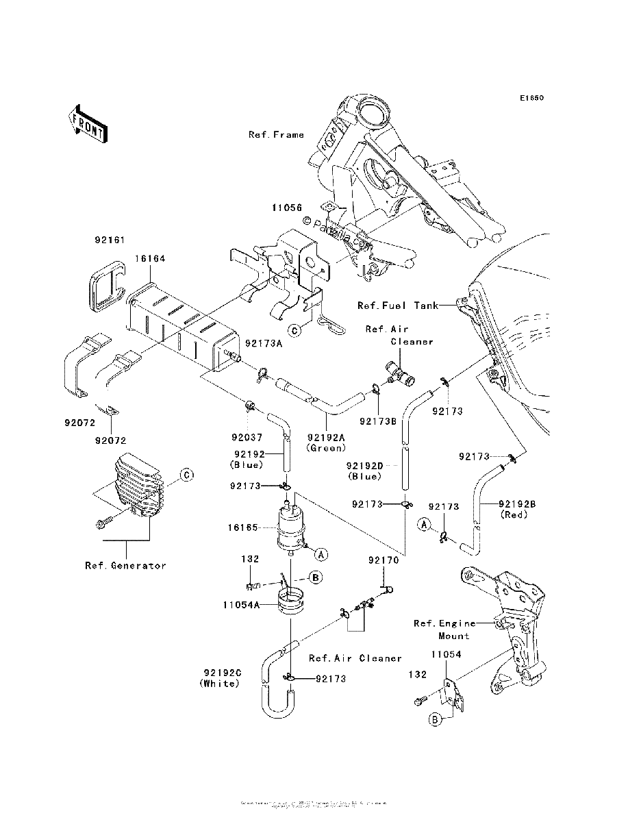 Diagrama de FUEL EVAPORATIVE SYSTEM CA
