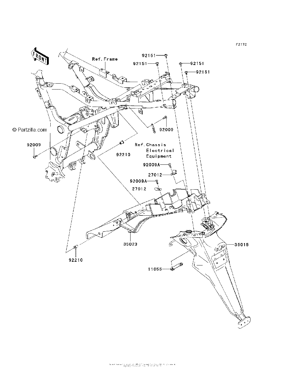 Diagrama de REAR FENDER S
