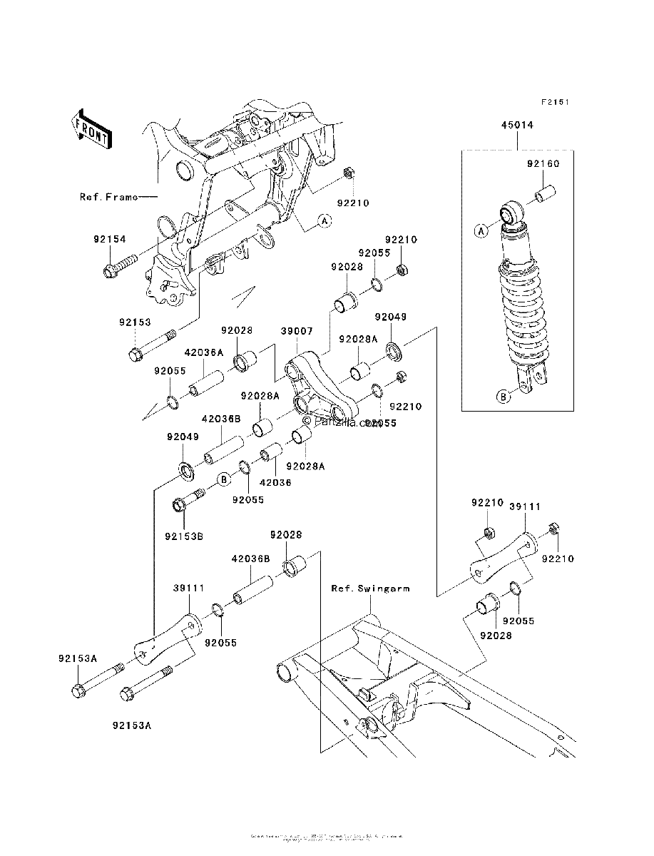 Diagrama de SUSPENSION SHOCK ABSORBER