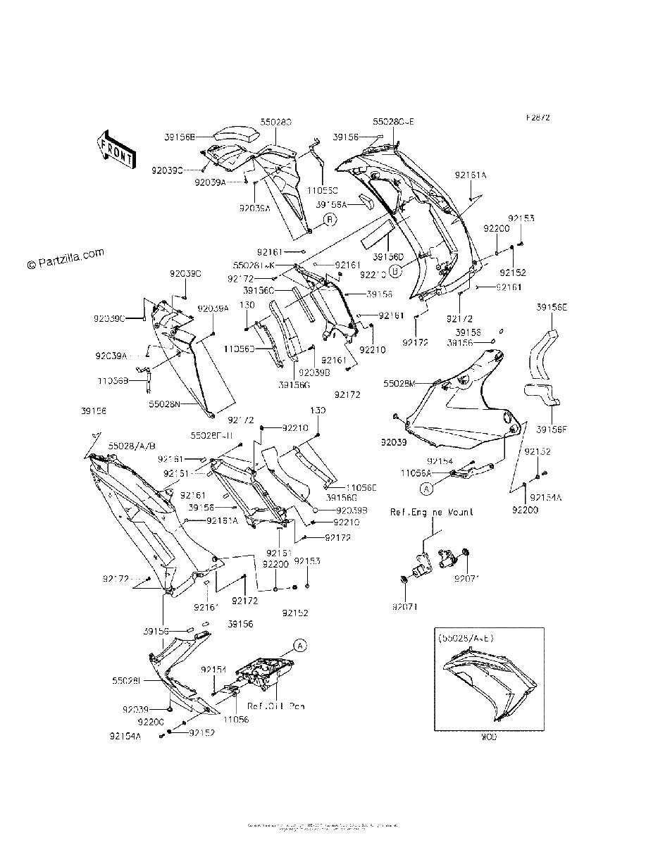 Diagrama de COWLING LOWERS ECF
