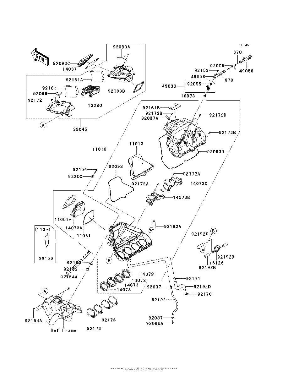Diagrama de AIR CLEANER