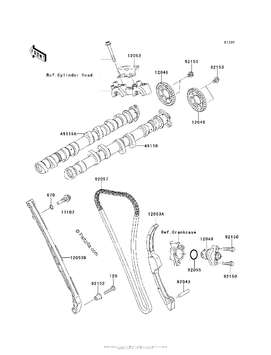 Diagrama de CAMSHAFT S TENSIONER